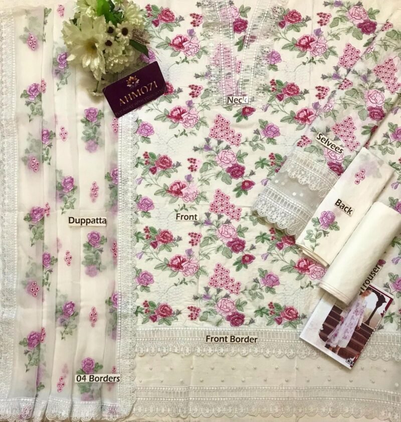 Suit Type: 3 Piece Premium Unstitched Suit (Shirt, Dupatta, Trouser)
