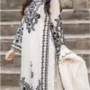 Agha Noor New Collection Luxury Embroidered 3Pcs Lawn Suit side pose