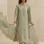 Cross Stitch Embroidery Luxury Lawn 3Pcs Suit – Chiffon Edition