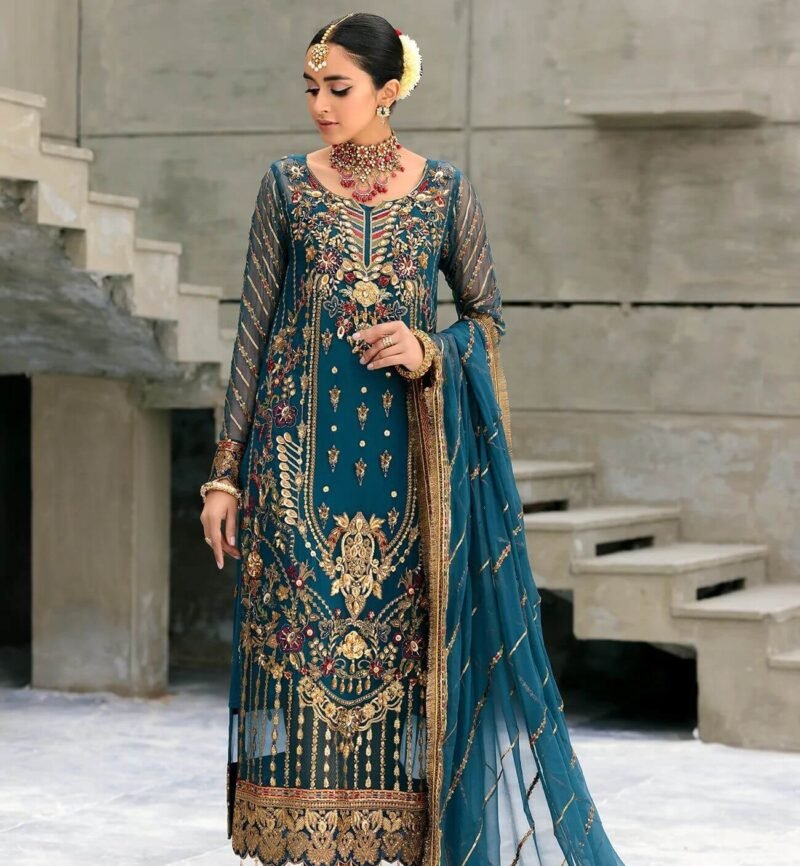 Emaan Adeel New Collection Luxury Unstitched Chiffon 3 Pc Suit