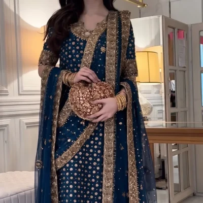 Haris Shakeel latest collection Winter Addawork Formal Wedding