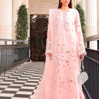 Maria B Outfits Luxury Embroidered 3Pcs Lawn Suit – Summer Edition