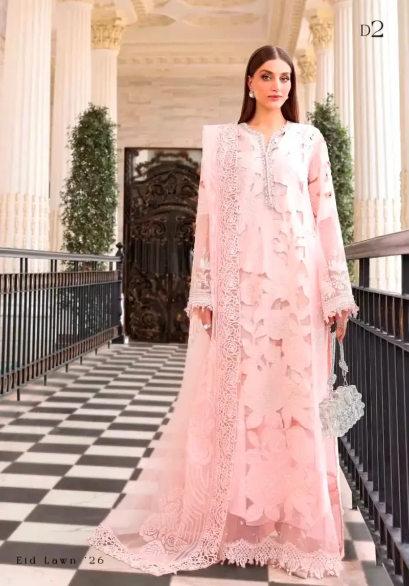 Maria B Outfits Luxury Embroidered 3Pcs Lawn Suit – Summer Edition