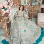 ahmed sultan Luxury Net Sequence Work Frock With Satin Silk Trouser