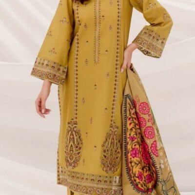 Bombay sapphire Khaddar Shirt Dupatta trouser luxury collection