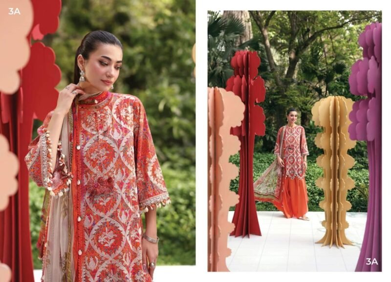Maria B Latest Collection Luxury Embroidered 3Pcs Suit – Summer Edition